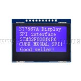 Дисплей COG 128x64 SPI драйвер ST7567A біло-синій